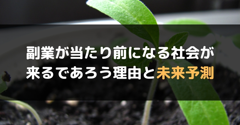 副業が当たり前になる社会が来るであろう理由と未来予測 サラリーマンは今後どう生きるべきか セルフハック Cellfe Hack